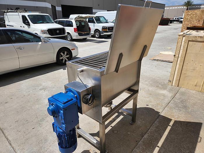 Used New 5 Cubic Foot Stainless Steel Ribbon Mixer, 3 HP