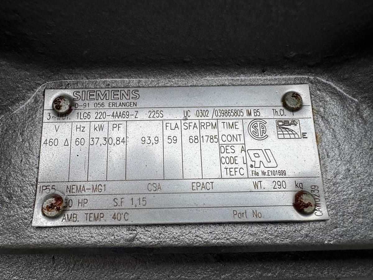 Used Mixer, Ribbon, 90 CF, 316L Stainless Steel, Austin Mac Inc, 50 HP, #5991352