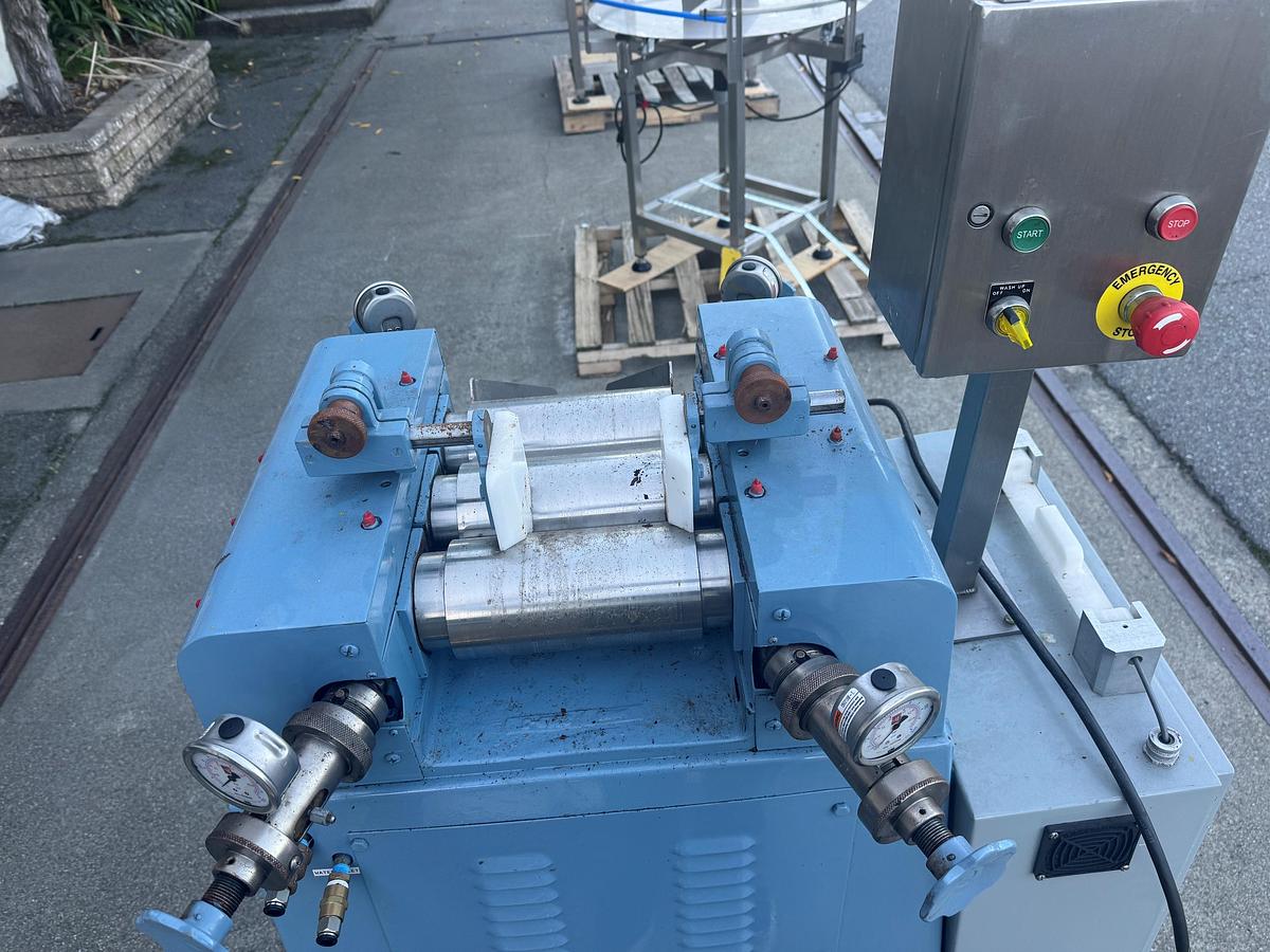 Used Mill, Roll, 3-Roll, 3.5" x 7.5", Stainless Steel, Cored Rolls, AB Controls, #5991656