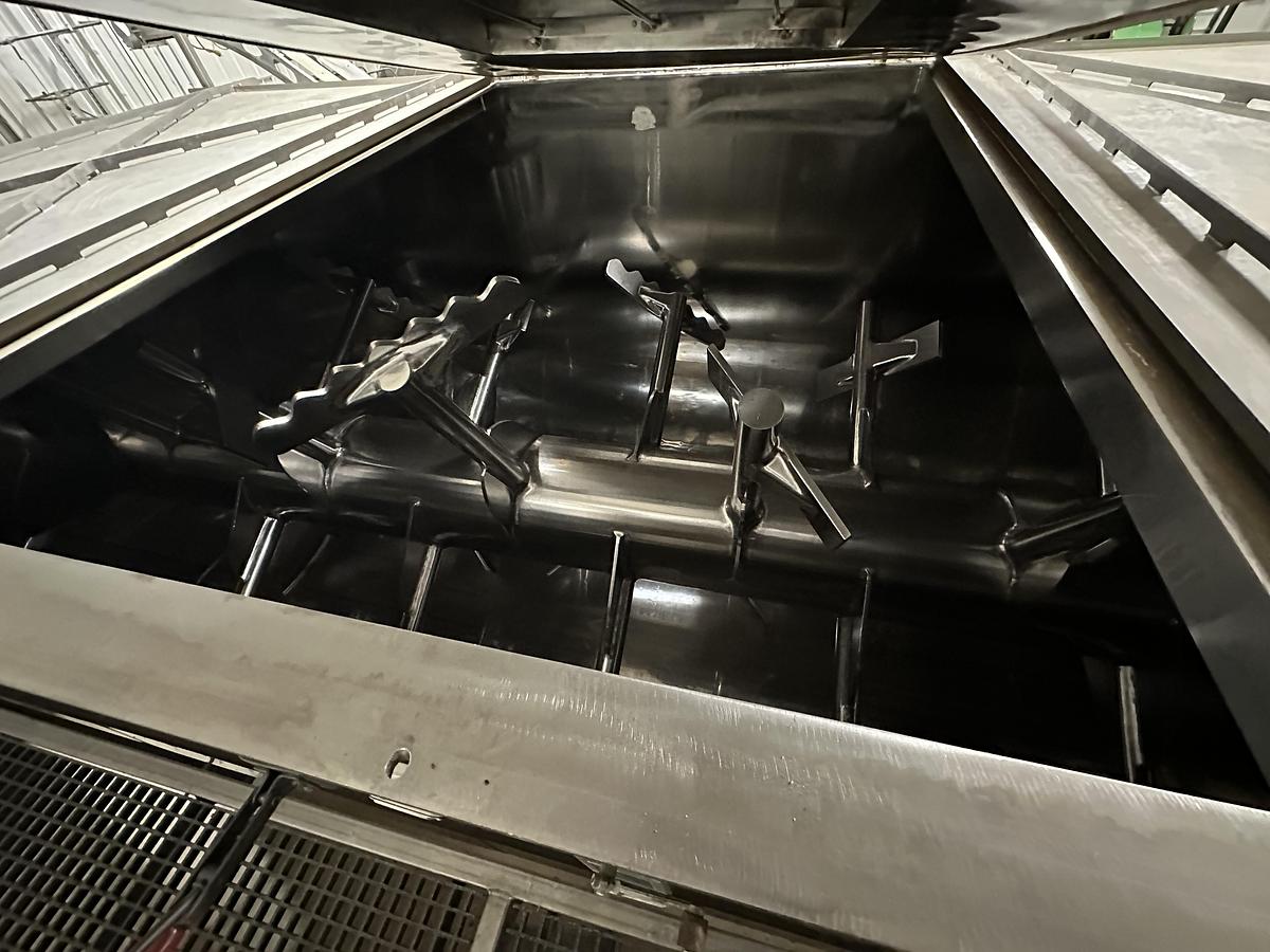 Used Mixer, Paddle, 519 CF, 304 Stainless Steel, Jacketed, 100 HP, Barely Used, #5991662