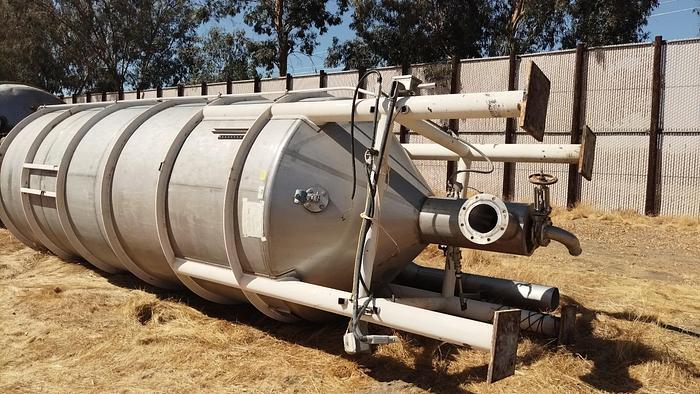 Used Tank, 5,000 gallon, Stainless, Agit, Hicks, 7'x16' #S745049