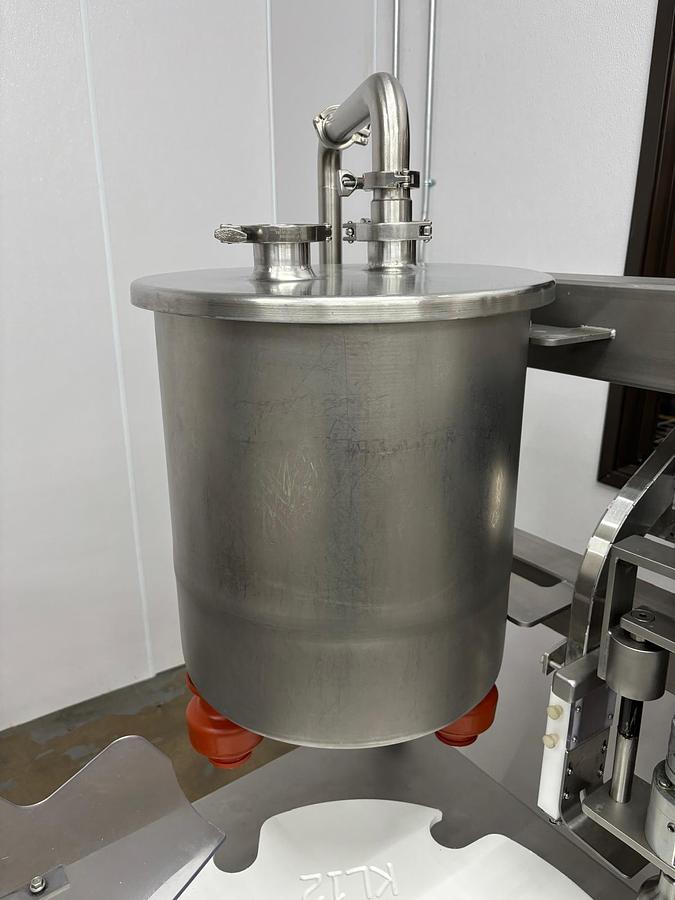 Used Filling Line, Conococheague Stainless, Two-Valve Automatic Liquid Filler & Capper, Weigh, Tray, Conveyor, #5991434