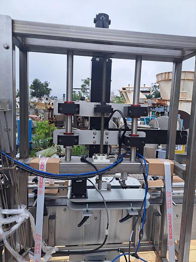 Used Capper, Inline, Chuck Screw Capper, Automatic, Cap Feeder #C745456