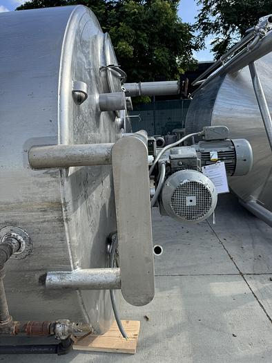 Used Tank, 1,700 Gallon Stainless, Jacketed, Dbl Agitation, #5990995