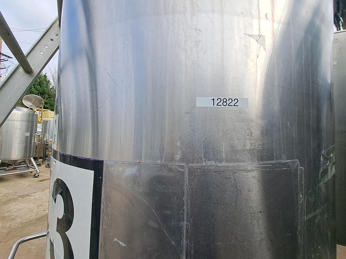 Used Tank, 450 Gallon, 316 Stainless Steel, Dome Top, Cone Bottom, Portable, #5991302