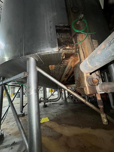 Used Tank, 6,000 Gallon, 316 Stainless, Jacket, Dbl Agitation, #5991016