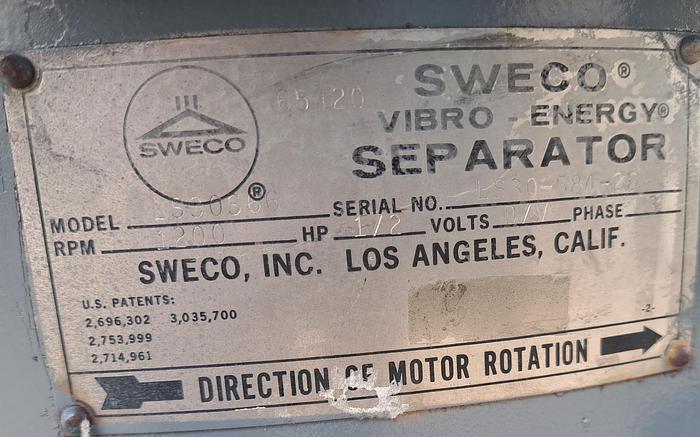 Used Screen, Sweco, 30" Diameter, Carbon Steel, Model LS30S66 #S745455
