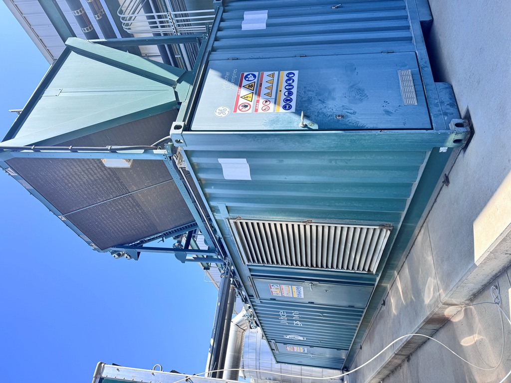 Used Cogeneration System, Natural Gas, 675 kW, GE Jenbacher JMC 312, Cooling & Heat Recovery System, Spare Engine, #
