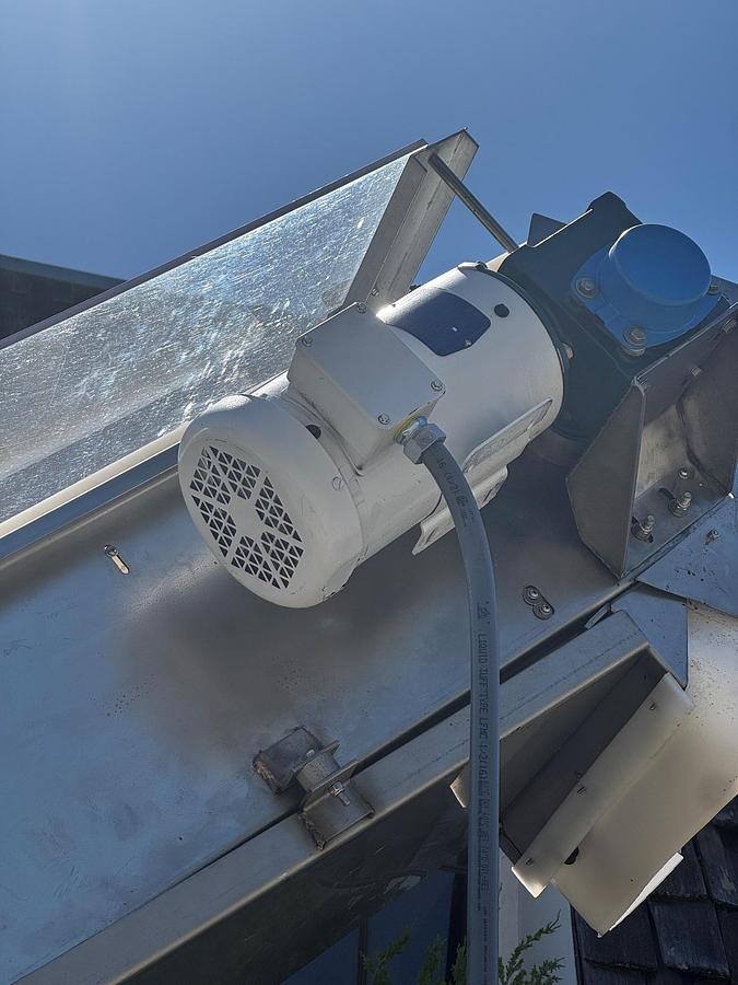 Used Conveyor, Belt, 16-1/2"W x 15'L, Incline, Cleated, Stainless Steel, #