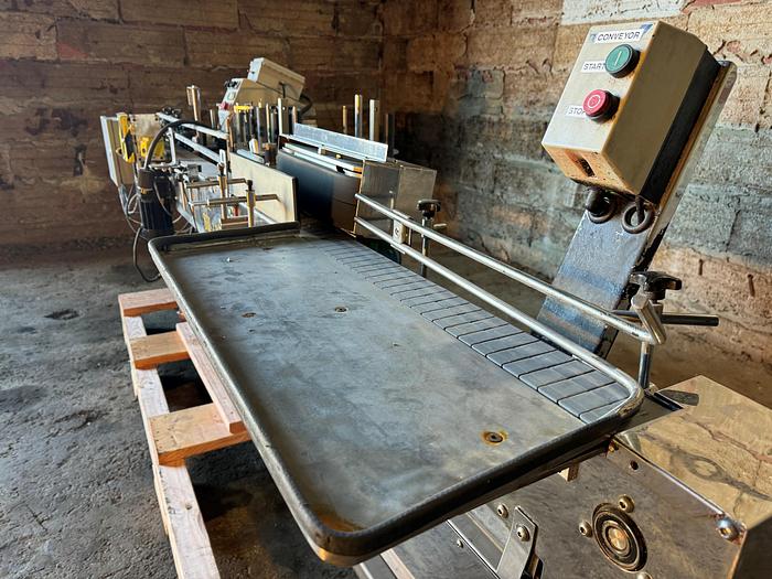 Used Labeler, Pressure Sensitive, Wrap, 6" High Labels, C.E. King, Model LH6 #S745366