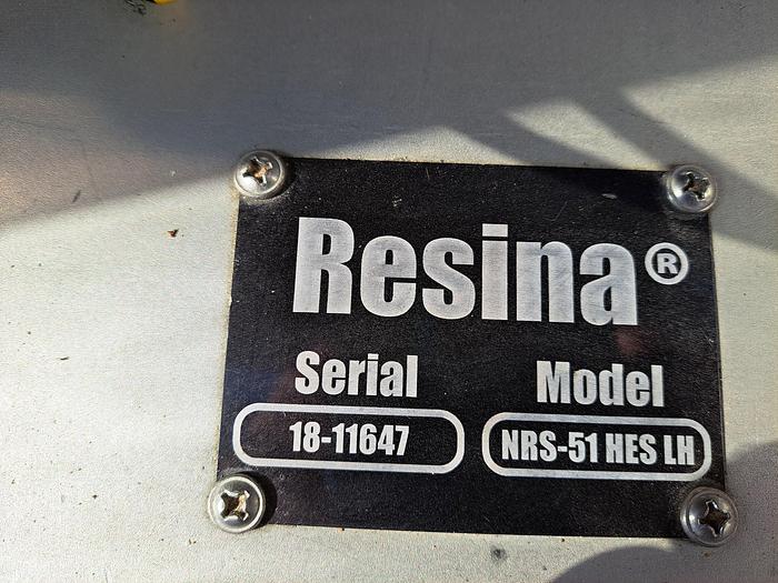 Used Capper, Resina, Model NRS-51, Single Chuck, Stainless Steel