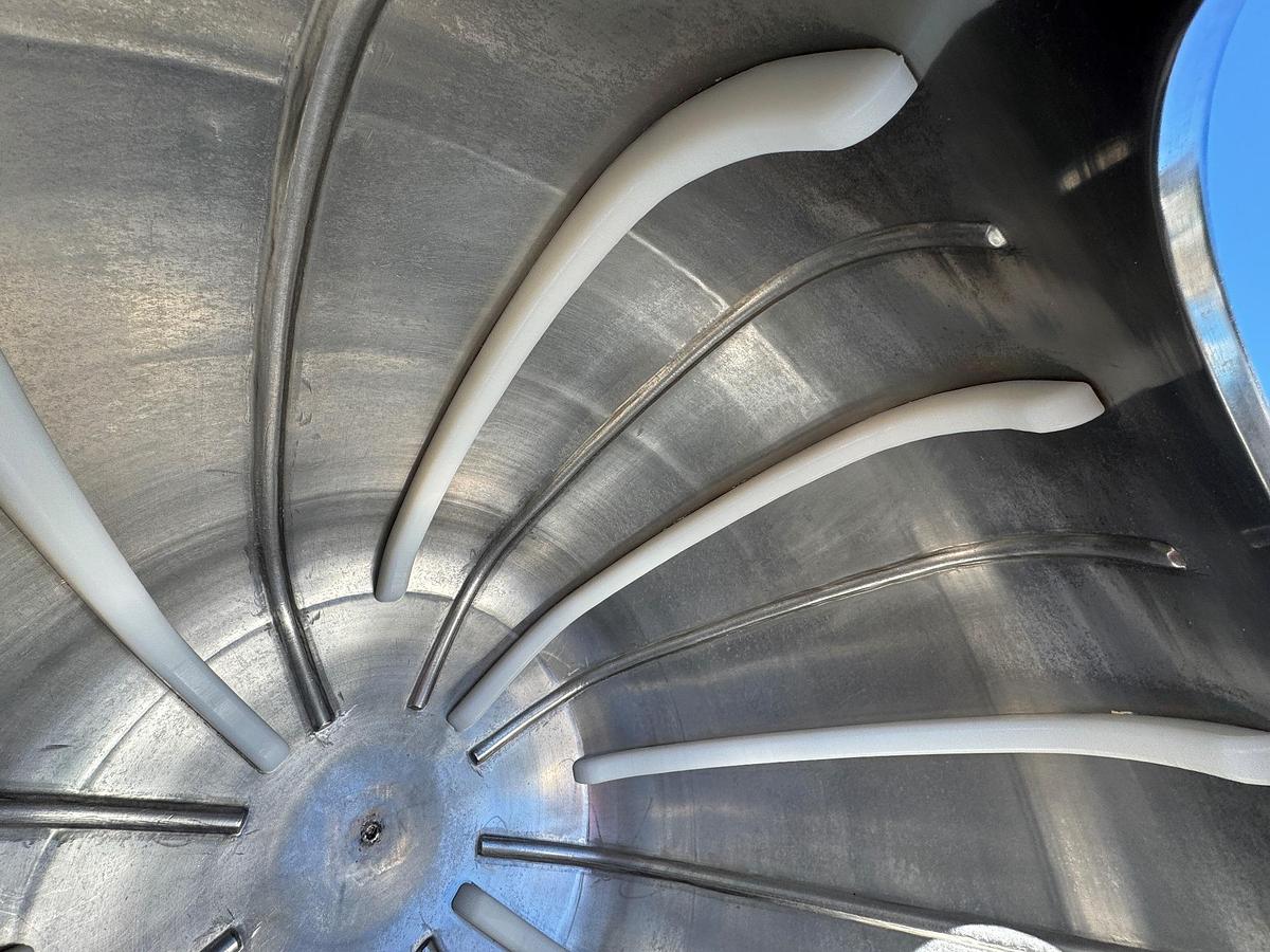 Used Coating Pan, 48" Diameter, Stainless Steel,  Baffles, (4) Available, #5991573