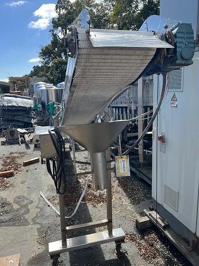 Used Conveyor, Belt, 14" x 19'6", Stainless Steel, Variable Speed, Incline #S744620