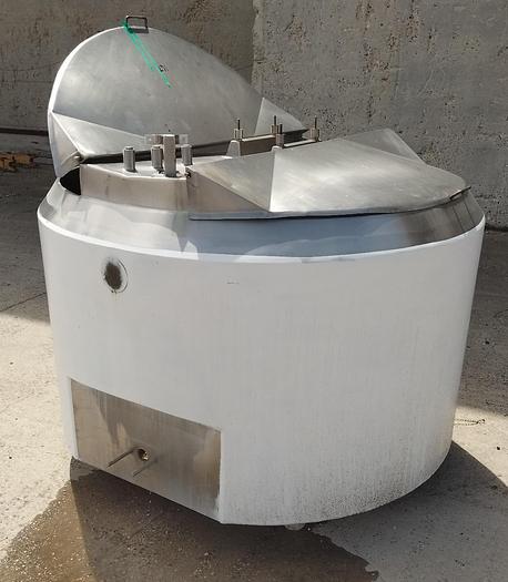 Used Stainless Steel 300 Gallon Vat Pasteurizer Tank S745076