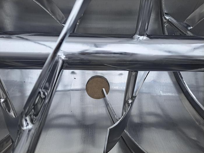 Used Mixer, Ribbon, 18 CF, Stainless Steel, Double Ribbon, 10 HP #S745504