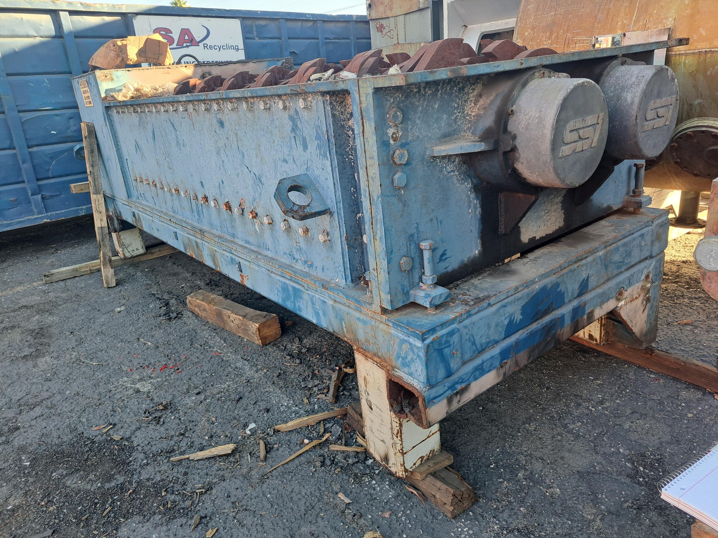 Used Shredder, Dual Shaft, 41" x 101", Hydraulic Driven, SSI, #5991642