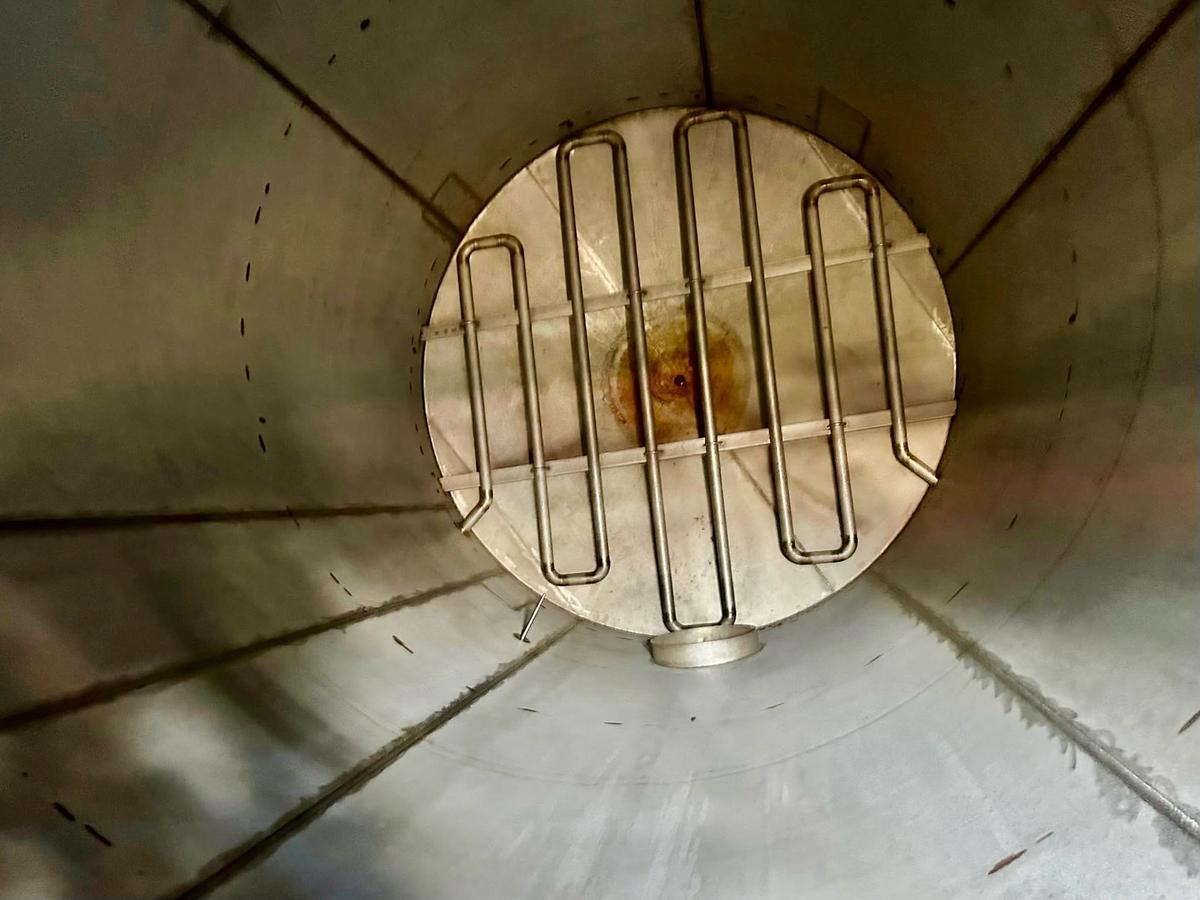 Used Tank, 10,000 Gallon, Vertical, 304L Stainless Steel, Insulated, Cone Bottom, #5991728