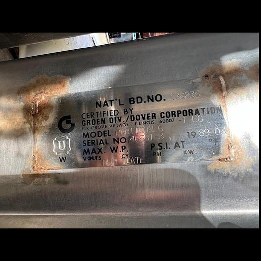 Used Votator, 8" X 36", Single, Groen, S/st, Vert, 10 HP (3) #S717400