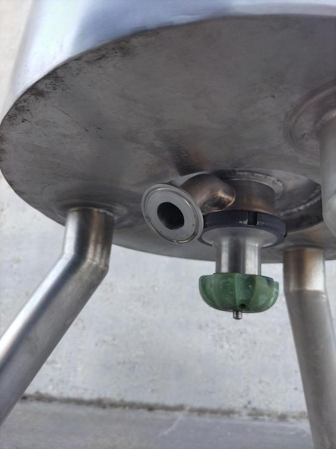 Used Tank, Approx. 13 Gallon (50 Liter), 50 PSI/FV, 70 PSI Jacket, Stainless Steel, #5991461