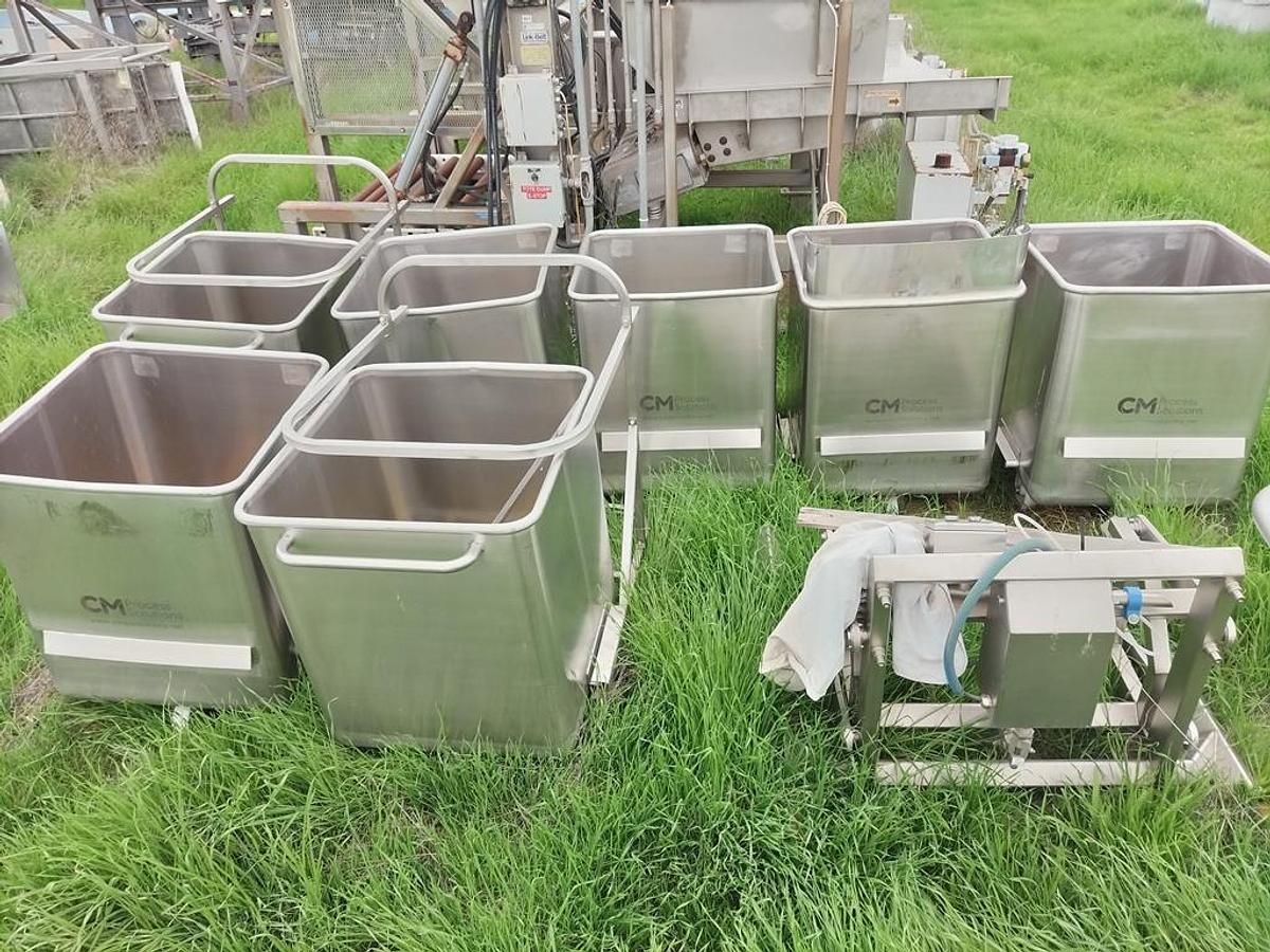 Used Dumper, Bin, Lifter, Syspal, Single Column Tipper, 770 pounds #C745230