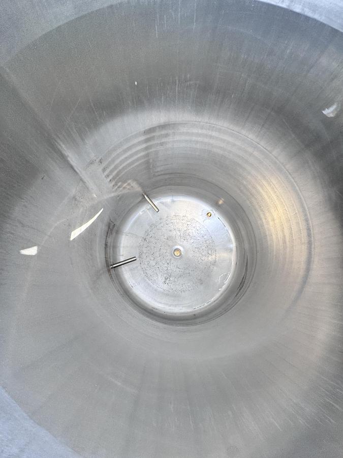 Used Tank, 200 Gallon, Stainless Steel, Half-Pipe Jacket, Agitator Mount, Cherry-Burrell, #5991981