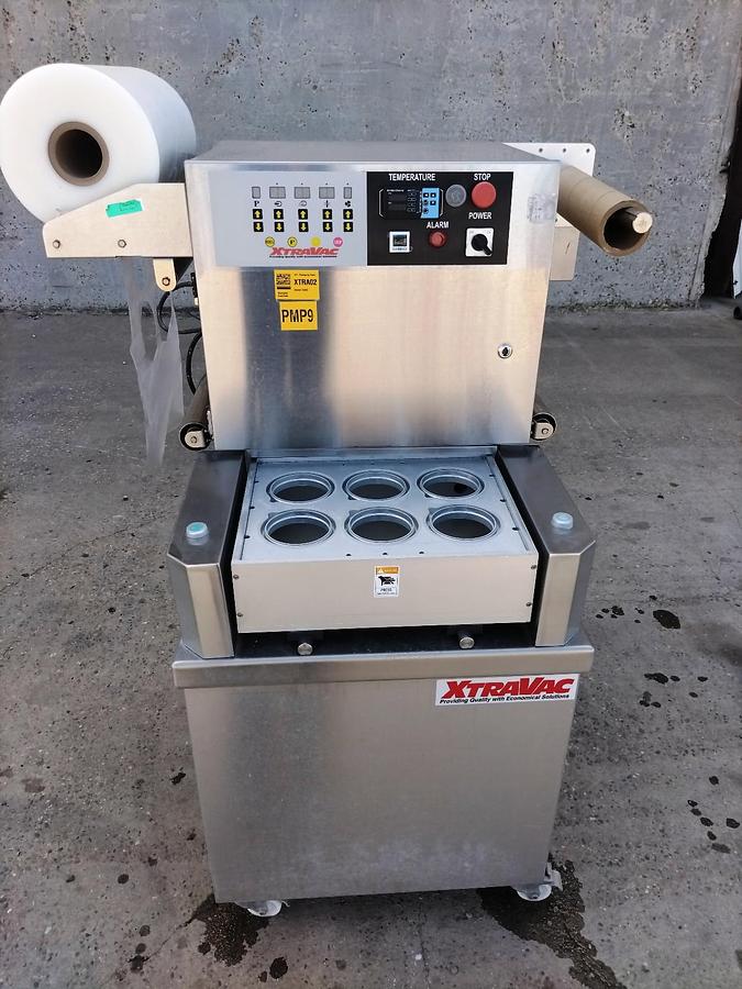 Used Sealer, Tray, 6-Station, Semi-Automatic, XtraVac, Stainless Steel, #5991893