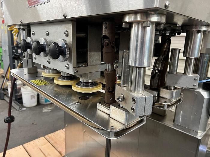 Used Capper, Inline, 6-Spindle, Kaps-All Model A-2, Cap Sorter #S745194