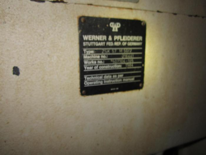 Used Extruder, Twin Screw, 57mm, Werner & Pfleiderer, model ZSK, 75 HP #4839652