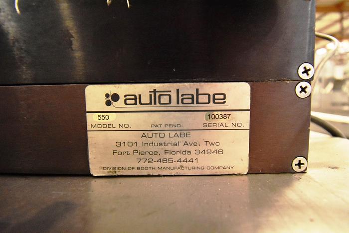 Used Labeler, Front & Back, Auto Labe, Model 550 #5991150