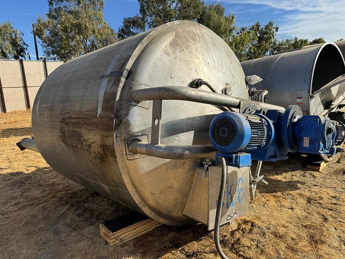 Used Tank, 2,750 Gallon, 316 Stainless Steel, Jacket, Agitated, #5991019