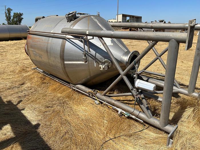 Used Tank, 2,250 Gallon, Stainless, Agit, Mueller #S745055