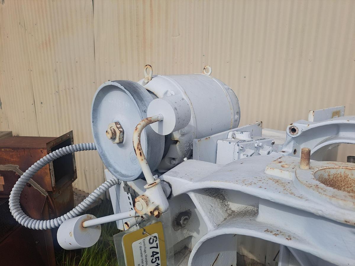 Used Centrifuge, Sharples, Model M-35-W, 1" diameter inlet and outlet, 15,000 RPM #S745191