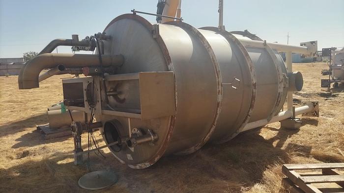 Used Tank, 3,000 Gallon, Stainless, 6'x16',  DT/CB, Hicks #S745054