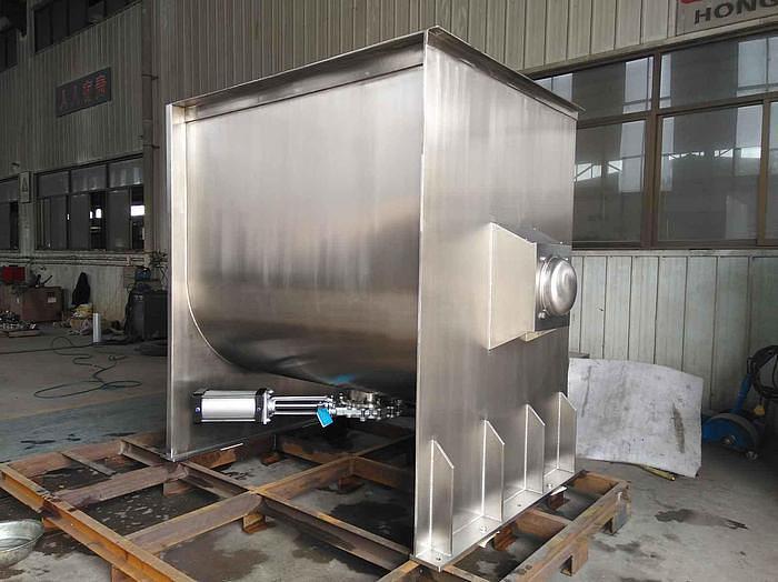 New 75 Cubic Foot Stainless Steel Ribbon Mixer, 15 HP