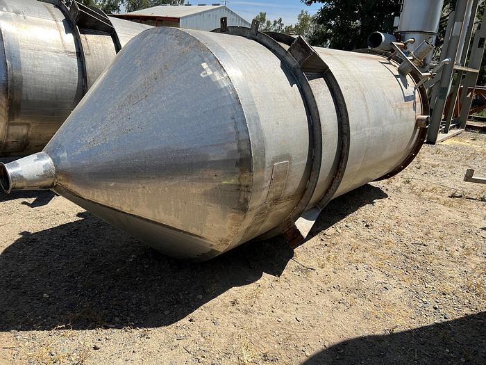 Used Tank, 800 Gallon, 316 Stainless, L&A, Cone Bottom #S745056