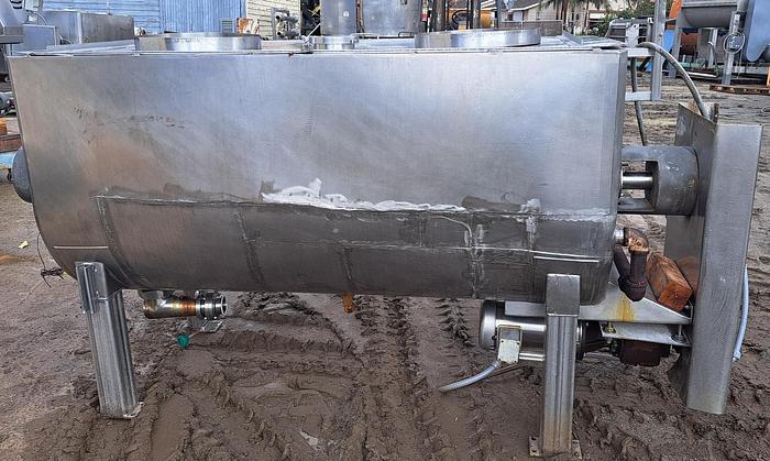 Used Kettle, 333 Gallon, S/st, Jkt, Agit, Horizontal Trough #C745036