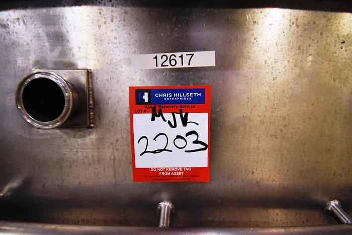 Used Tank, COP Wash Tank, 200 Gallon, 316 Stainless Steel, Pump, #5991037