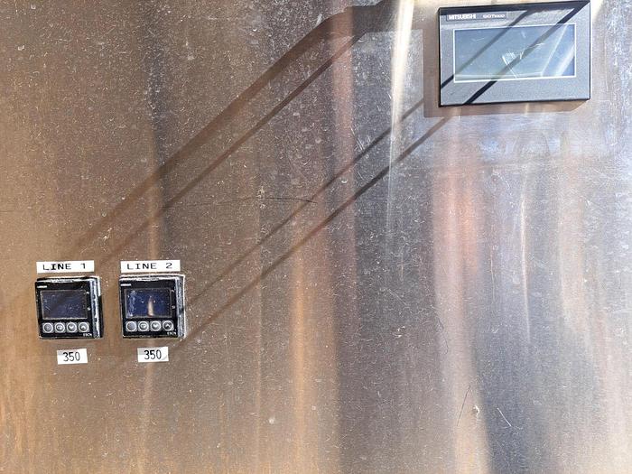 Used Filler, Cup, 2-Lane, Stainless Steel, 12 Ounces & 16 Ounces