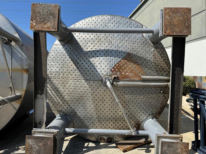 Used Tank, 6,500 Gallon, Stainless Steel, Dish Bottom, Jacketed, #5991009