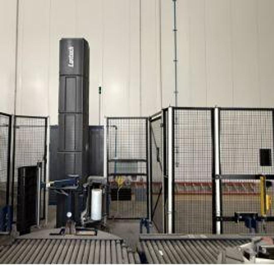 Used Wrapper, Pallet, Automatic, Lantech QLA, 92" Wrap Height, 25' Powered Conveyor, #5991667