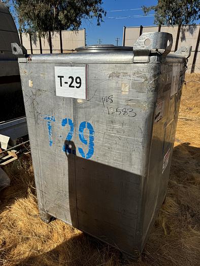 Used Tank, 550 Gallon, 316 Stainless Steel, LiquiTote, #5991119