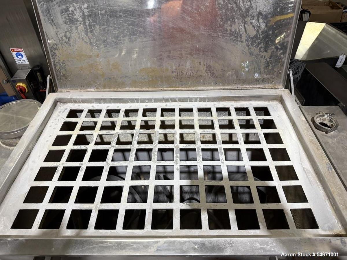 Used Mixer, Ribbon, 35 CF, Stainless Steel, Paul O. Abbe, Model RB-35, 20 HP, Double Spiral, #5992010