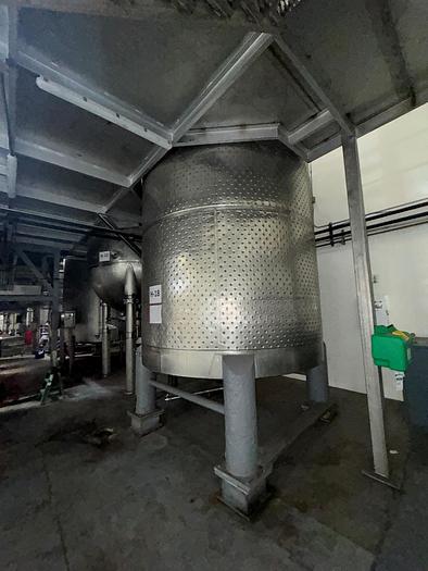 Used Tank, 6,500 Gallon, Stainless Steel, Dish Bottom, Jacketed, #5991009