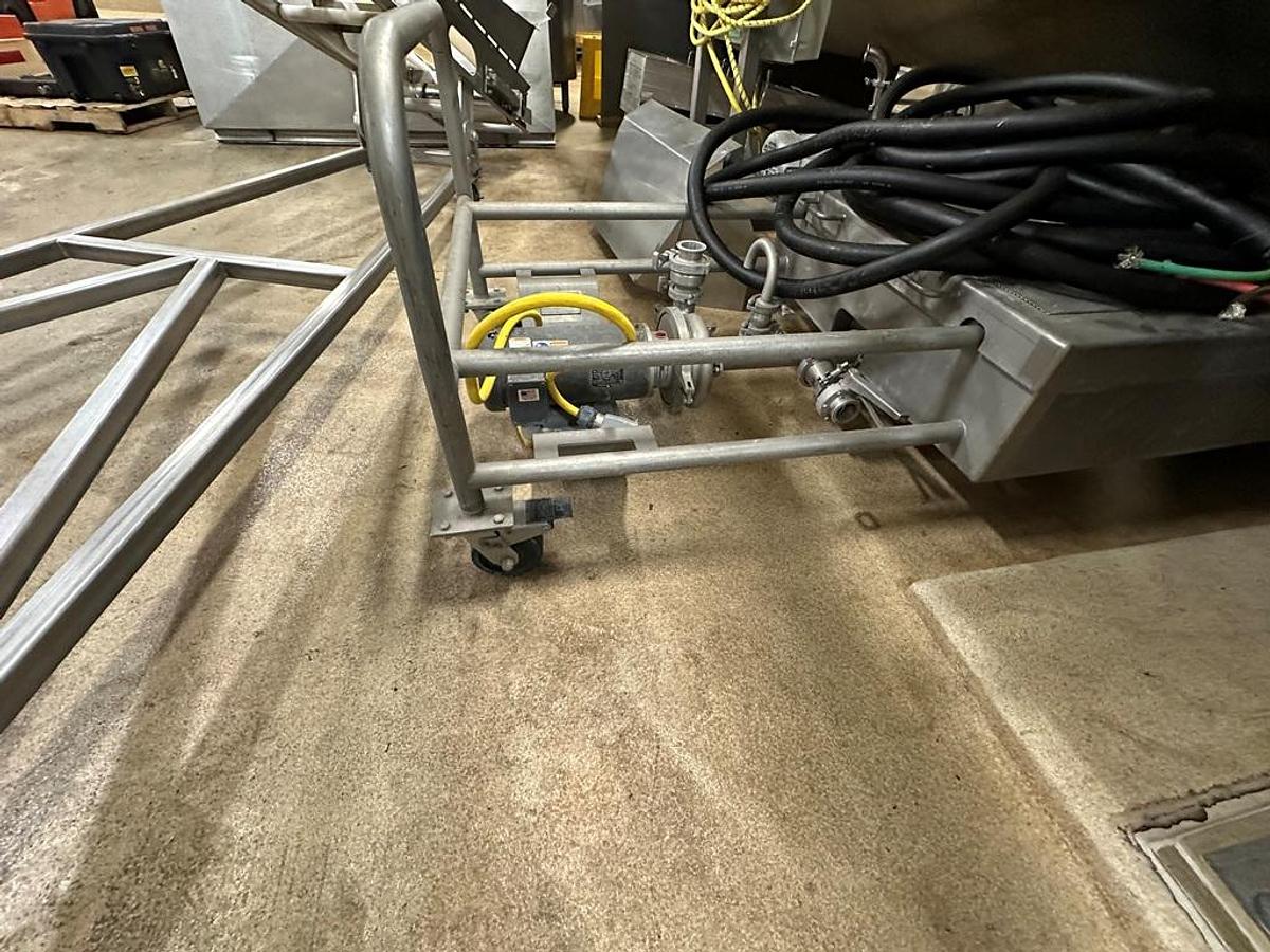 Used Mixer, Paddle, 519 CF, 304 Stainless Steel, Jacketed, 100 HP, Barely Used, #5991662