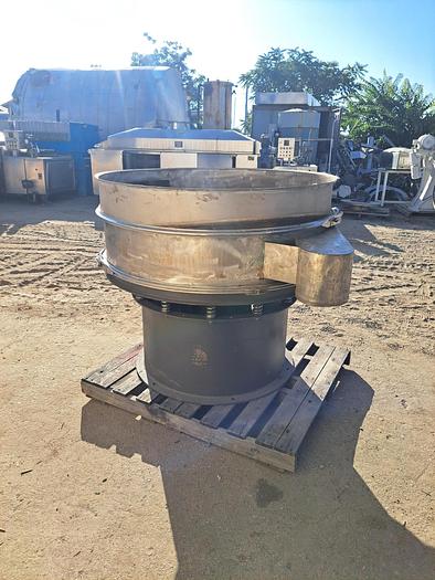 Used Screen, 48" Diameter, S/st, Single Deck, 2.5 HP