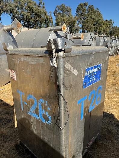 Used Tank, 550 Gallon, 316 Stainless Steel, Tote, #5991029