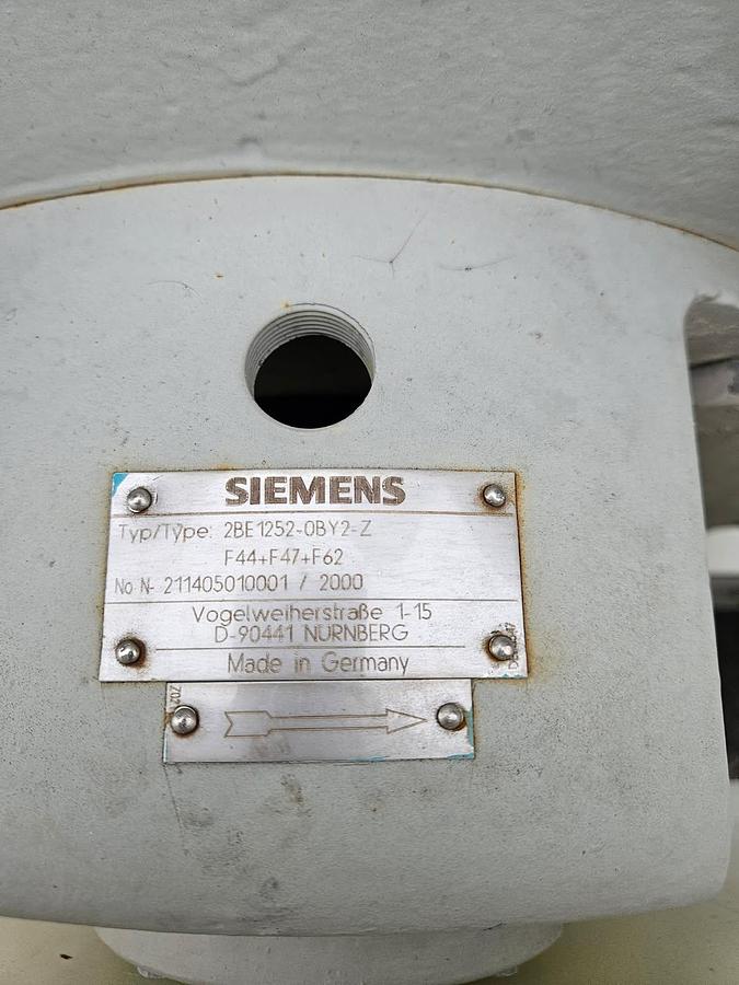Used Pump, Vacuum, 75 HP, Siemens, Mdl 2BE1252-0BY2-Z, 1400 CFM, 28" Hg, #5991532