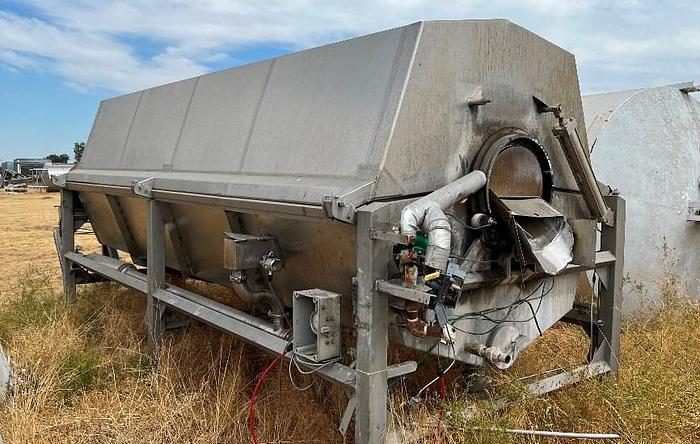 Used Stainless Steel Rotary Screw Blancher, 60" x 20' #C745236
