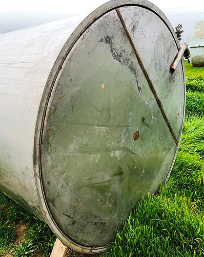 Used Tank, 2,400 Gallon, Stainless Steel, 5'6" x 14', Single Wall #S745016