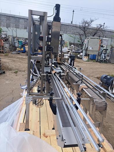 Used Capper, Inline, Chuck Screw Capper, Automatic, Cap Feeder #C745456